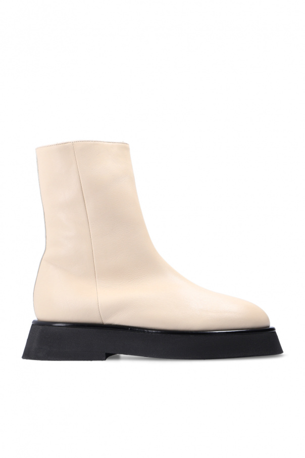 wandler rosa leather ankle boots